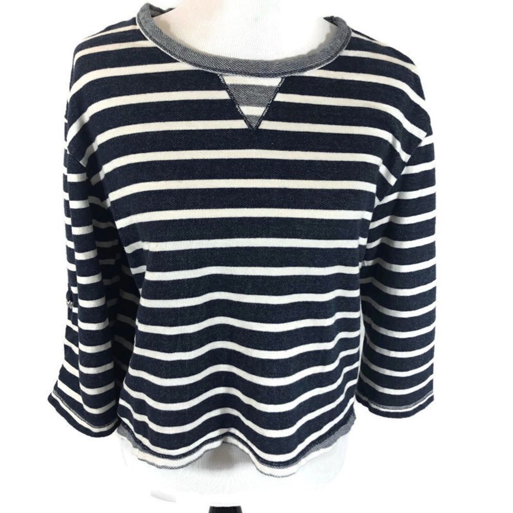 Preswick & Moore‎ Blue and White Striped Shirt